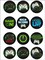 12 Edible Gamer Cupcake toppers, Gaming Edible Image toppers, 1.8" each made from Wafer Paper, Great for cupcakes, cake decoration and more